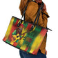 Honoring Reggae Legend Bob Birthday Leather Tote Bag