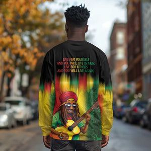 Honoring Reggae Legend Bob Birthday Long Sleeve Shirt