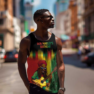 Honoring Reggae Legend Bob Birthday Men Tank Top