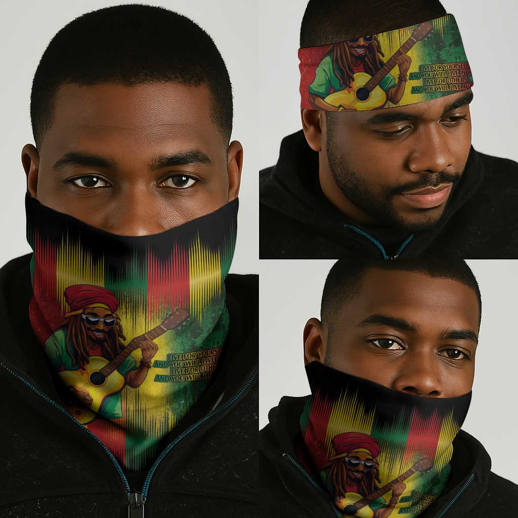 Honoring Reggae Legend Bob Birthday Neck Gaiter LT9