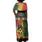 Honoring Reggae Legend Bob Birthday Off Shoulder Maxi Dress