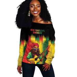 Honoring Reggae Legend Bob Birthday Off Shoulder Sweater