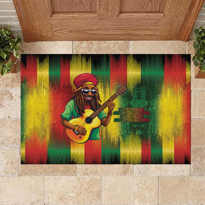 Honoring Reggae Legend Bob Birthday Rubber Doormat