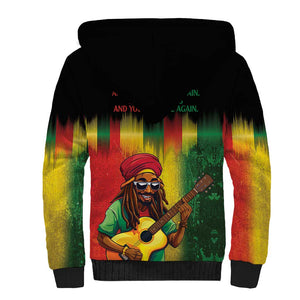 Honoring Reggae Legend Bob Birthday Sherpa Hoodie