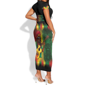 Honoring Reggae Legend Bob Birthday Short Sleeve Bodycon Dress LT9