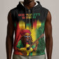 Honoring Reggae Legend Bob Birthday Sleeveless Zip Hoodie - African Pride
