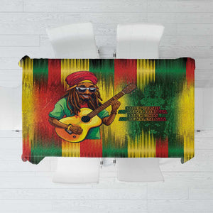 Honoring Reggae Legend Bob Birthday Tablecloth
