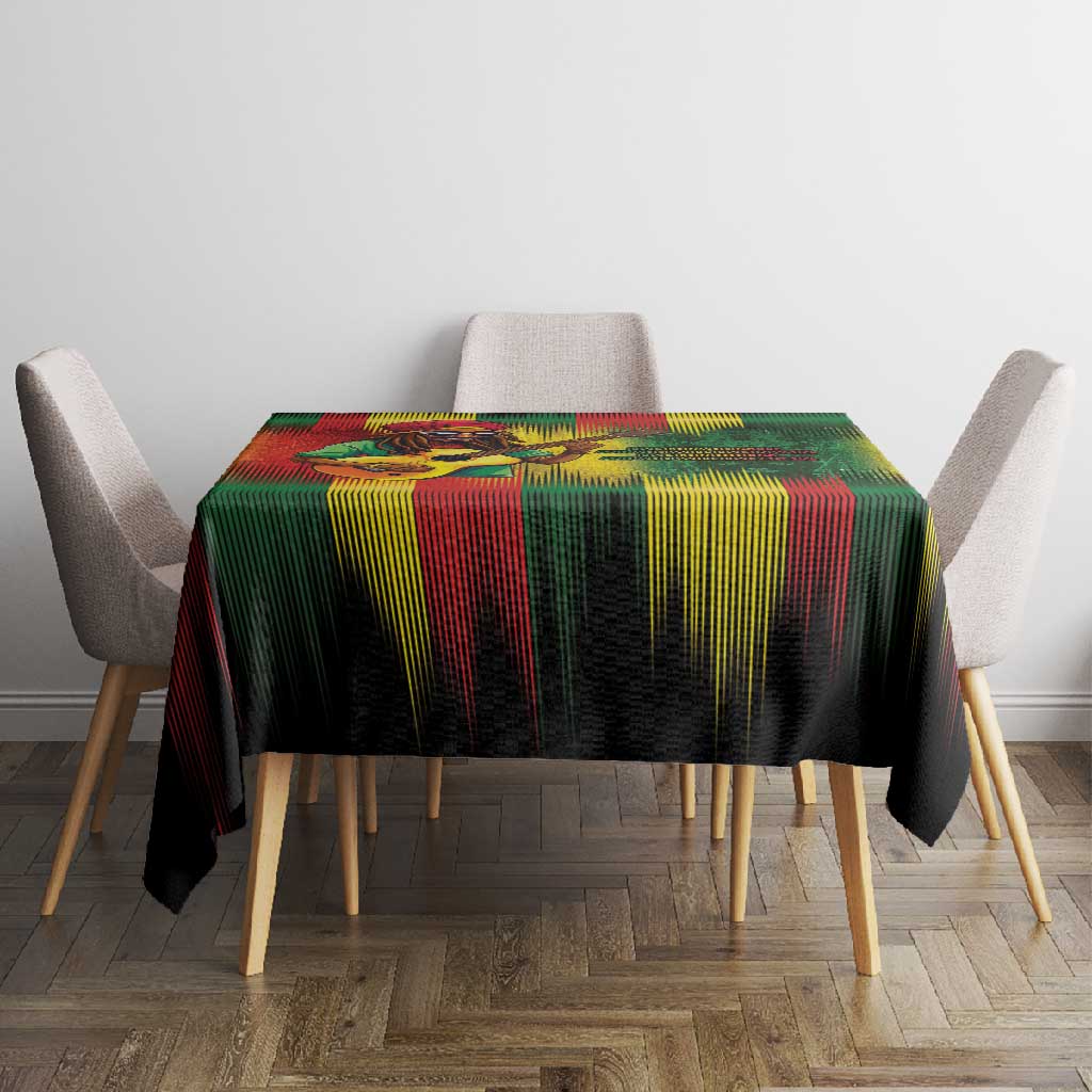 Honoring Reggae Legend Bob Birthday Tablecloth