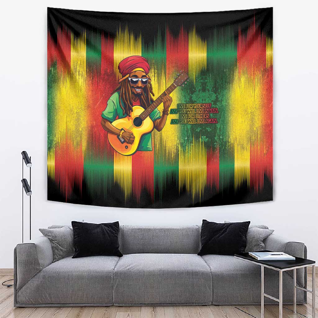 Honoring Reggae Legend Bob Birthday Tapestry