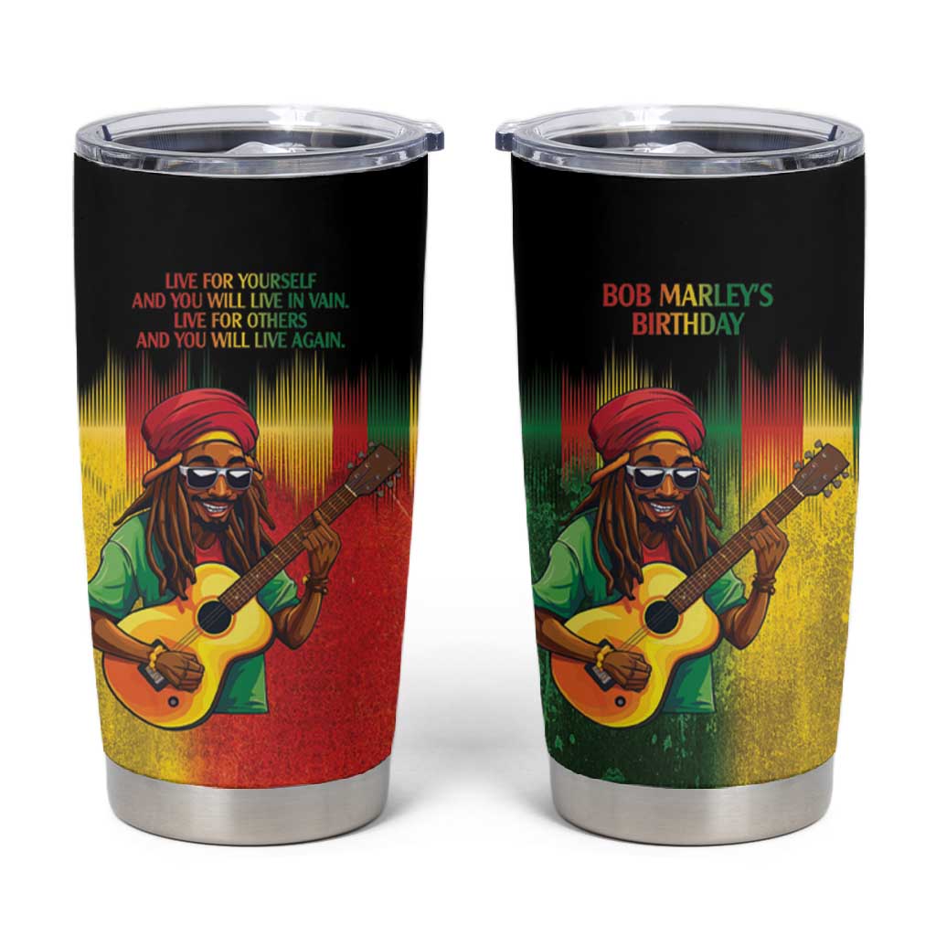 Honoring Reggae Legend Bob Birthday Tumbler Cup