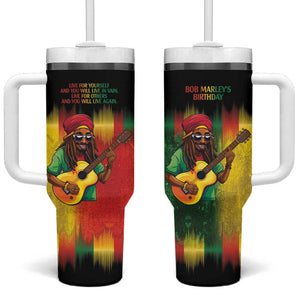 Honoring Reggae Legend Bob Birthday Tumbler With Handle