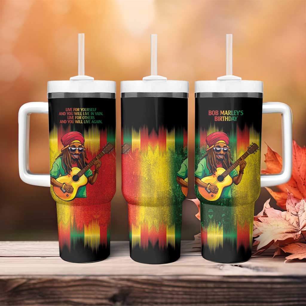 Honoring Reggae Legend Bob Birthday Tumbler With Handle