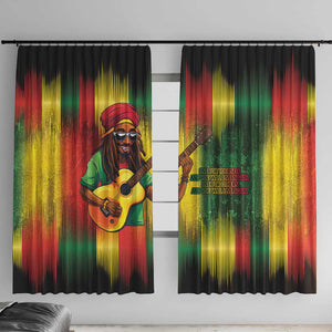 Honoring Reggae Legend Bob Birthday Window Curtain
