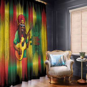 Honoring Reggae Legend Bob Birthday Window Curtain