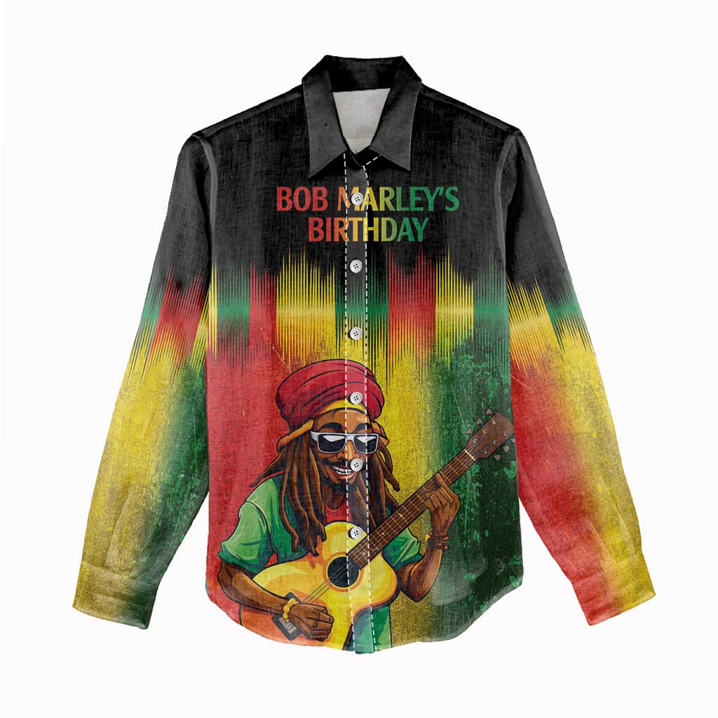 Honoring Reggae Legend Bob Birthday Women Casual Shirt LT9