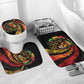 Black Jamaican Bathroom Set Rastafarian Lion One Love
