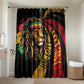 Black Jamaican Bathroom Set Rastafarian Lion One Love