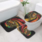 Black Jamaican Bathroom Set Rastafarian Lion One Love