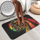 Black Jamaican Bathroom Set Rastafarian Lion One Love