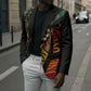 Black Jamaican Blazer Rastafarian Lion One Love