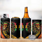 Black Jamaican 4 in 1 Can Cooler Tumbler Rastafarian Lion One Love