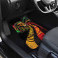 Black Jamaican Car Mats Rastafarian Lion One Love