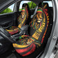 Black Jamaican Car Seat Cover Rastafarian Lion One Love
