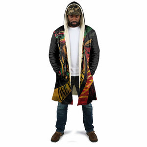 Black Jamaican Cloak Rastafarian Lion One Love