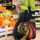 Black Jamaican Grocery Bag Rastafarian Lion One Love