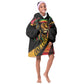 Black Jamaican Kid Wearable Blanket Hoodie Rastafarian Lion One Love LT9