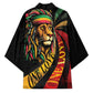 Black Jamaican Kimono Rastafarian Lion One Love