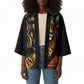 Black Jamaican Kimono Rastafarian Lion One Love