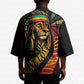 Black Jamaican Kimono Rastafarian Lion One Love