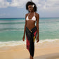 Black Jamaican Sarong Rastafarian Lion One Love