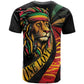 Black Jamaican T shirt Rastafarian Lion One Love LT9