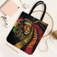 Black Jamaican Tote Bag Rastafarian Lion One Love