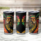 Black Jamaican Tumbler Cup Rastafarian Lion One Love