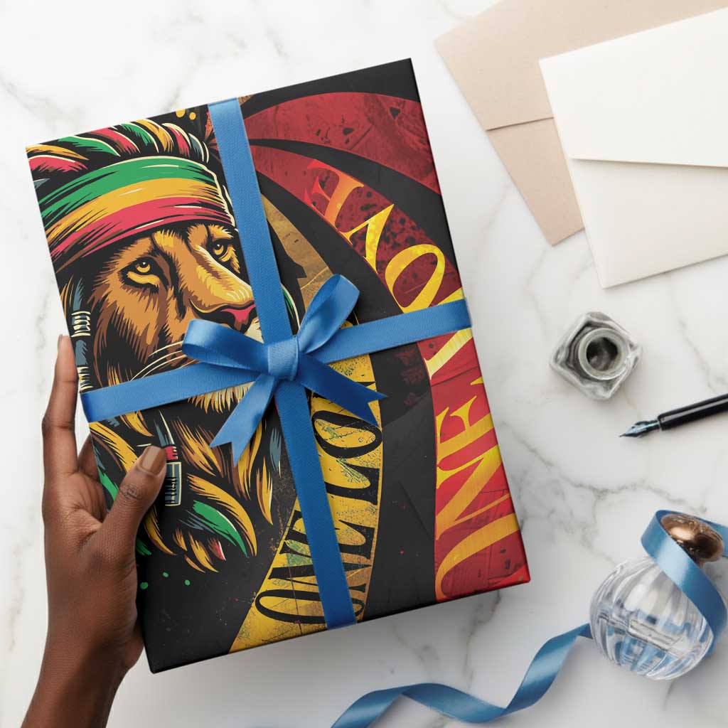 Jamaica Rastafarian Lion One Love Wrapping Paper Rastafarian Lion One Love - African Pride