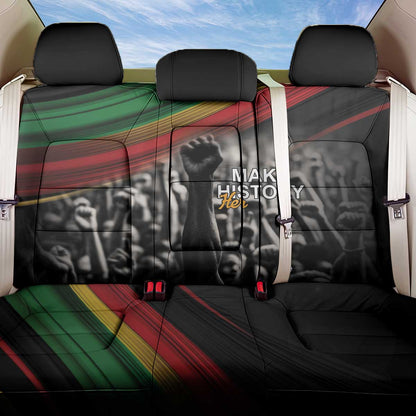 African-American History Month Back Car Seat Cover Black Power Hand Make His-Herstories