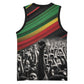 African-American History Month Basketball Jersey Black Power Hand Make His-Herstories - African Pride