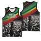 African-American History Month Basketball Jersey Black Power Hand Make His-Herstories - African Pride