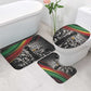 African-American History Month Bathroom Set Black Power Hand Make His-Herstories