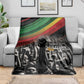 African-American History Month Blanket Black Power Hand Make His-Herstories