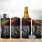 African-American History Month 4 in 1 Can Cooler Tumbler Black Power Hand Make His-Herstories