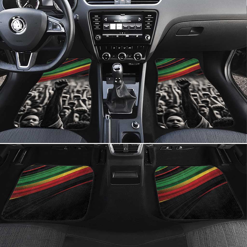 African-American History Month Car Mats Black Power Hand Make His-Herstories