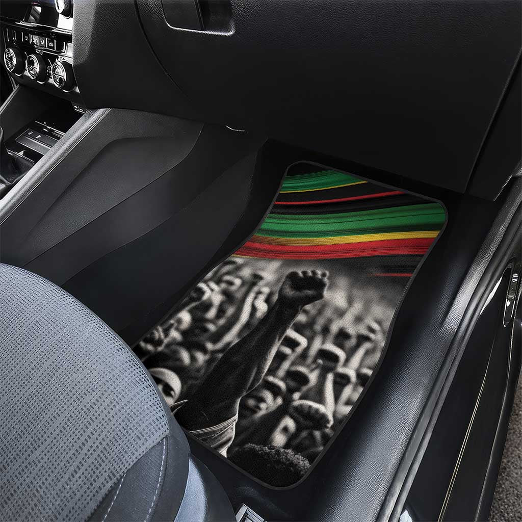 African-American History Month Car Mats Black Power Hand Make His-Herstories
