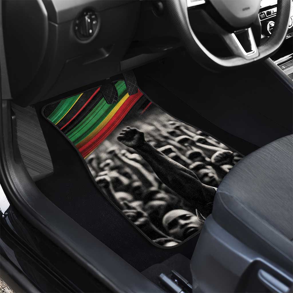 African-American History Month Car Mats Black Power Hand Make His-Herstories
