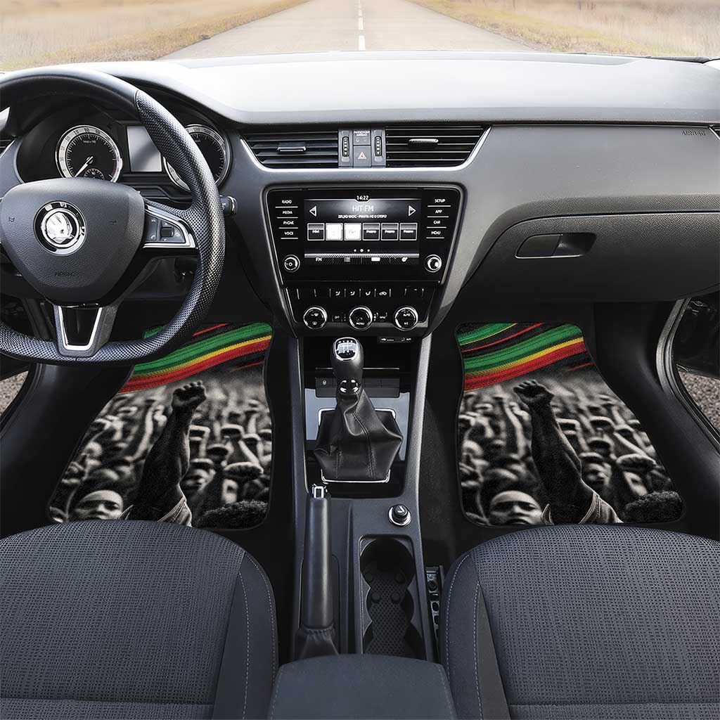African-American History Month Car Mats Black Power Hand Make His-Herstories