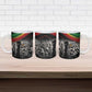 African-American History Month Ceramic Mug Black Power Hand Make His-Herstories