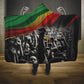 African-American History Month Hooded Blanket Black Power Hand Make His-Herstories